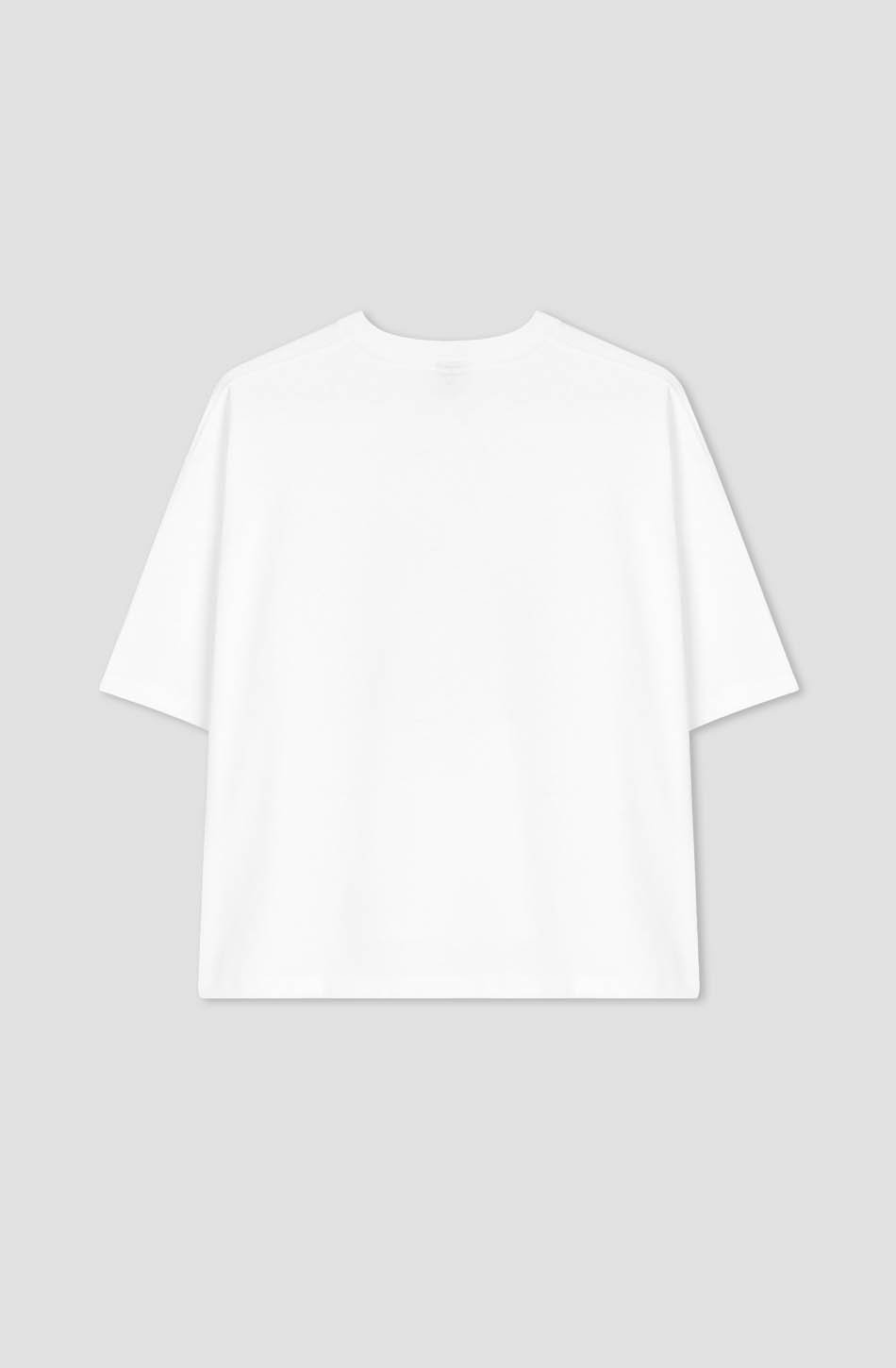 T-shirt Cropped Organic Cotton What's Your Key Blanc