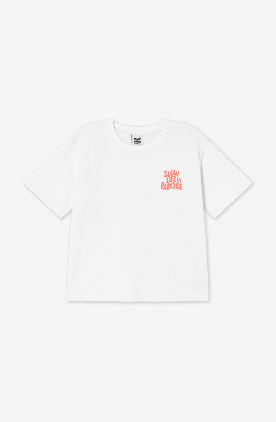 T-shirt Slow Life Paradise White